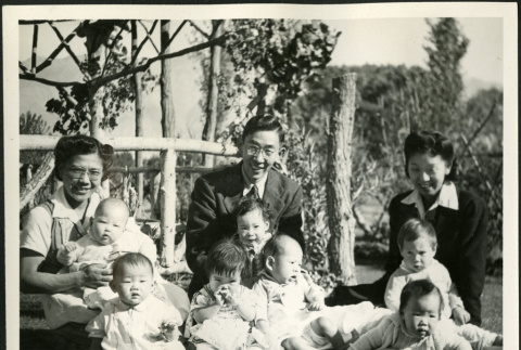 Manzanar, orphanage children, garden (ddr-densho-343-43)