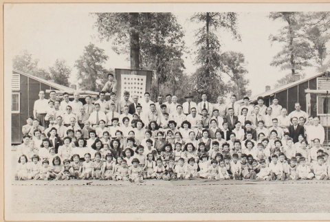 Group Photo of Block 7 of Rohwer Relocation Center (ddr-densho-379-736)