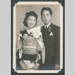 Wedding photo of Mr. and Mrs. John Ikkanda (ddr-densho-550-250)