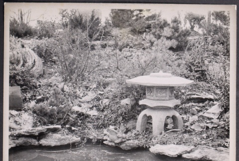 Stone lantern in garden (ddr-densho-534-95)