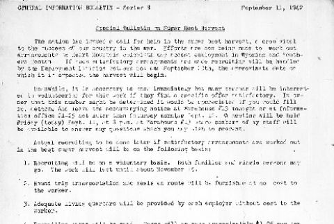 Heart Mountain General Information Bulletin Series 8 (September 11, 1942) (ddr-densho-97-79)