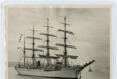 Photo of four masted ship (ddr-densho-355-41)