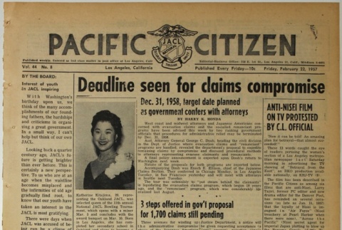Pacific Citizen, Vol. 44, No. 8 (February 22, 1957) (ddr-pc-29-8)