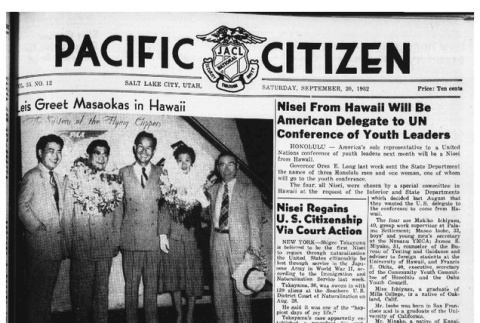 The Pacific Citizen, Vol. 35 No. 12 (September 20, 1952) (ddr-pc-24-38)