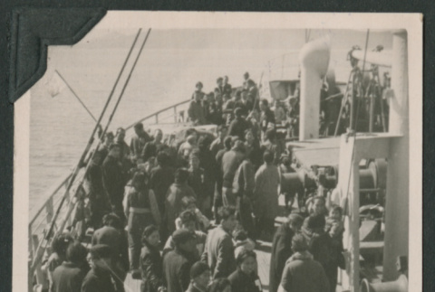 Repatriates wait on board ship (ddr-densho-397-351)