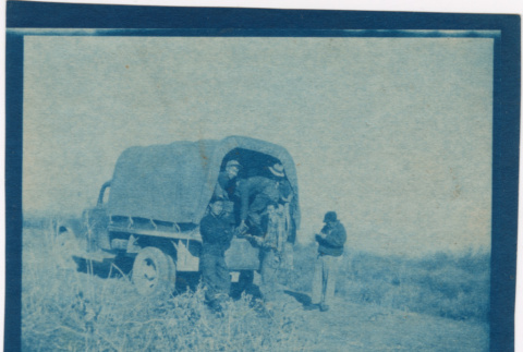 Men Entering a truck (ddr-densho-329-1380)