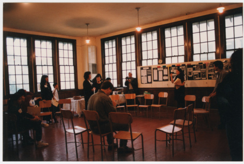 Staff speaking at Japanese Language School Reunion (ddr-densho-506-88)