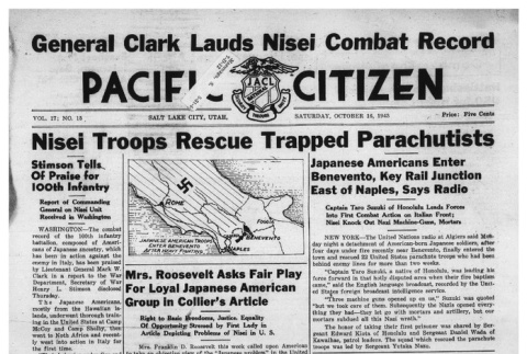 The Pacific Citizen, Vol. 17 No. 15 (October 16, 1943) (ddr-pc-15-40)