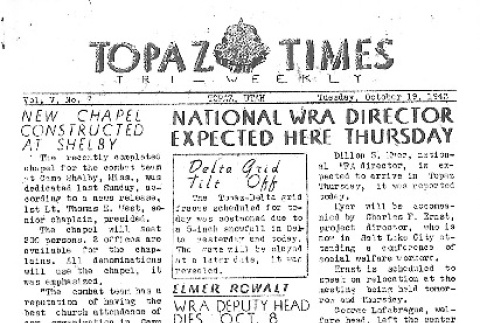 Topaz Times Vol. V No. 7 (October 19, 1943) (ddr-densho-142-226)