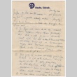 Letter to Kan Domoto from Sally Domoto with Western Union telegram (ddr-densho-329-355)