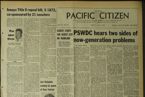 Pacific Citizen, Vol. 68, No. 18 (May 2, 1969) (ddr-pc-41-18)