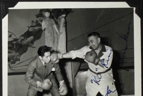Two men boxing at the Golden Gate International Exposition (ddr-densho-300-331)
