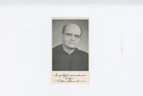 (Ephemera) - Image of Father Clement ordination anniversary card (Front) (ddr-densho-330-272-master-5ad205a0de)