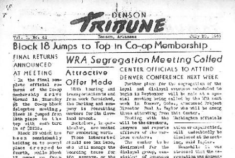 Denson Tribune Vol. I No. 41 (July 20, 1943) (ddr-densho-144-82)