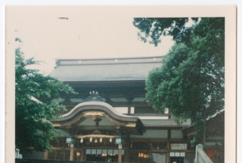 Mitsuye Yabe Outside a Building (ddr-ohs-1-217)