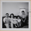 Hardy, Yoshiko, William, Susan and Leslie Shiomi with unidentified woman (ddr-densho-522-507)