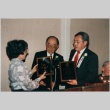 JACL Legislative Education Committee plaque presentation at the Nisei Veterans Installation Banquet (ddr-densho-10-49)