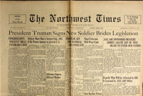 The Northwest Times Vol. 4 No. 69 (August 26, 1950) (ddr-densho-229-238)