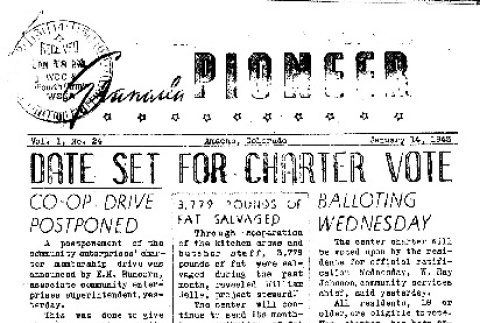 Granada Pioneer Vol. I No. 24 (January 14, 1943) (ddr-densho-147-25)