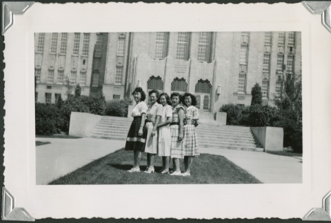 Friends in front of the Ogden High School (ddr-densho-328-408)