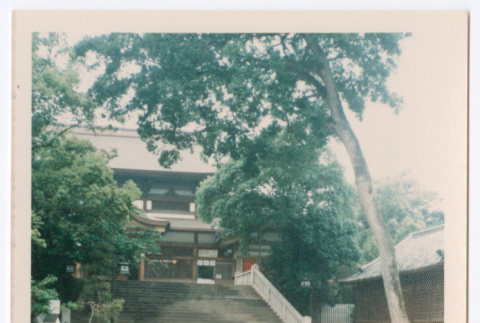 Mitsuye Yabe and Friends Outside a Building (ddr-ohs-1-215)