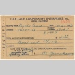 Receipts from Tule Lake Cooperative Enterprises (ddr-densho-324-62)