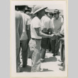 Man shaking hands at Canal (ddr-densho-37-1436)