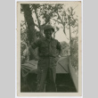 Soldier standing in front of tent (ddr-densho-368-42)