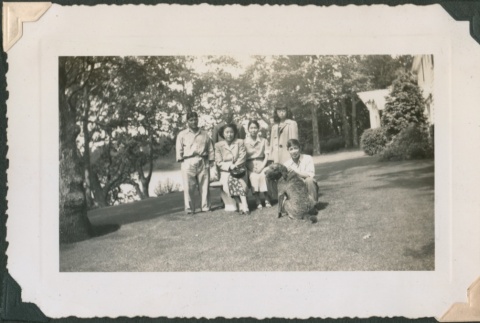 A group on a lawn (ddr-densho-321-953)
