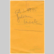 Handwritten note on back of memo slip (ddr-densho-424-887)