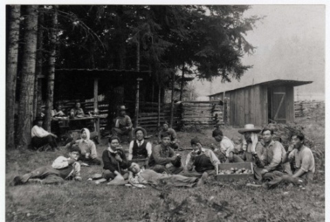 Photograph and note (ddr-densho-259-554-mezzanine-2f4a048e9a)