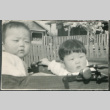 Two children in carriage (ddr-densho-523-115)