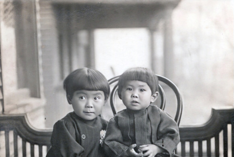 Portrait of two boys (ddr-densho-474-208)