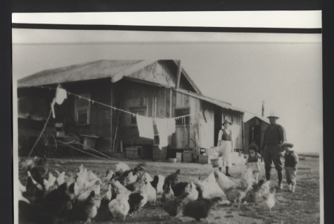 Photograph of family on farm (ddr-csujad-55-2617)
