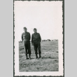 Two Soldiers Standing in Field (ddr-densho-368-579)