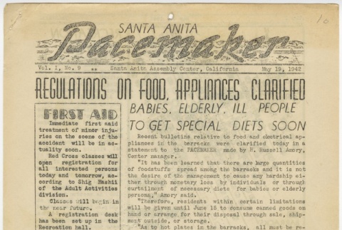 Santa Anita Pacemaker: Vol. 1, No. 9 (May 19, 1942) (ddr-janm-5-9)