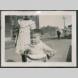 Photo of a baby in a wagon (ddr-densho-483-806)