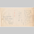 Letter sent to T.K. Pharmacy from Heart Mountain concentration camp (ddr-densho-319-321)