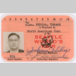 Takami Hibiya's Seattle World's Fair identification card (ddr-densho-381-196)