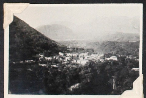 Village nestled in a valley (ddr-densho-404-146)