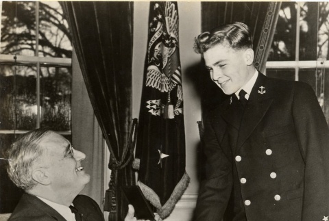 Franklin D. Roosevelt presenting the Congressional Medal of Honor (ddr-njpa-1-1651)
