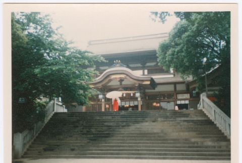 Woman Outside Building (ddr-ohs-1-216)