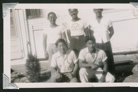 Five young men (ddr-densho-550-149)