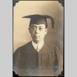 Issei man in graduation cap and gown (ddr-densho-259-500)