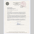 Award letter to Takeo Isoshima from Pat J. Walsh (ddr-densho-477-404)