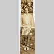 Helen Jacobs posing on a tennis court (ddr-njpa-1-720)