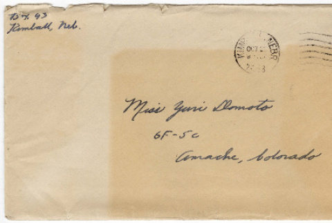 Letter to Yuri Domoto from Richard Tsukada (ddr-densho-356-425)