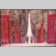 Agnes and Chester Sakura standing on suspension bridge (ddr-densho-523-571)