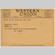 Western Union Telegram to Mr. & Mrs. T. Domoto from Rev. T. Hata (ddr-densho-329-674)