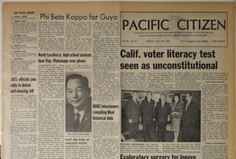 Pacific Citizen, Vol. 64, No. 21 (May 26, 1967) (ddr-pc-39-22)